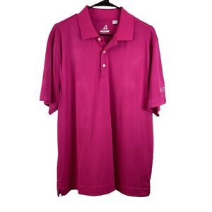 Cutter & Buck Shirt Mens Large Pink CB DryTec Breathable Golf Shirt